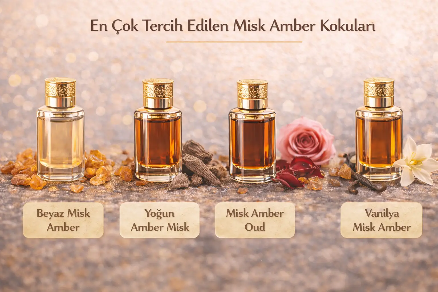 En Çok Tercih Edilen Misk Amber Kokuları