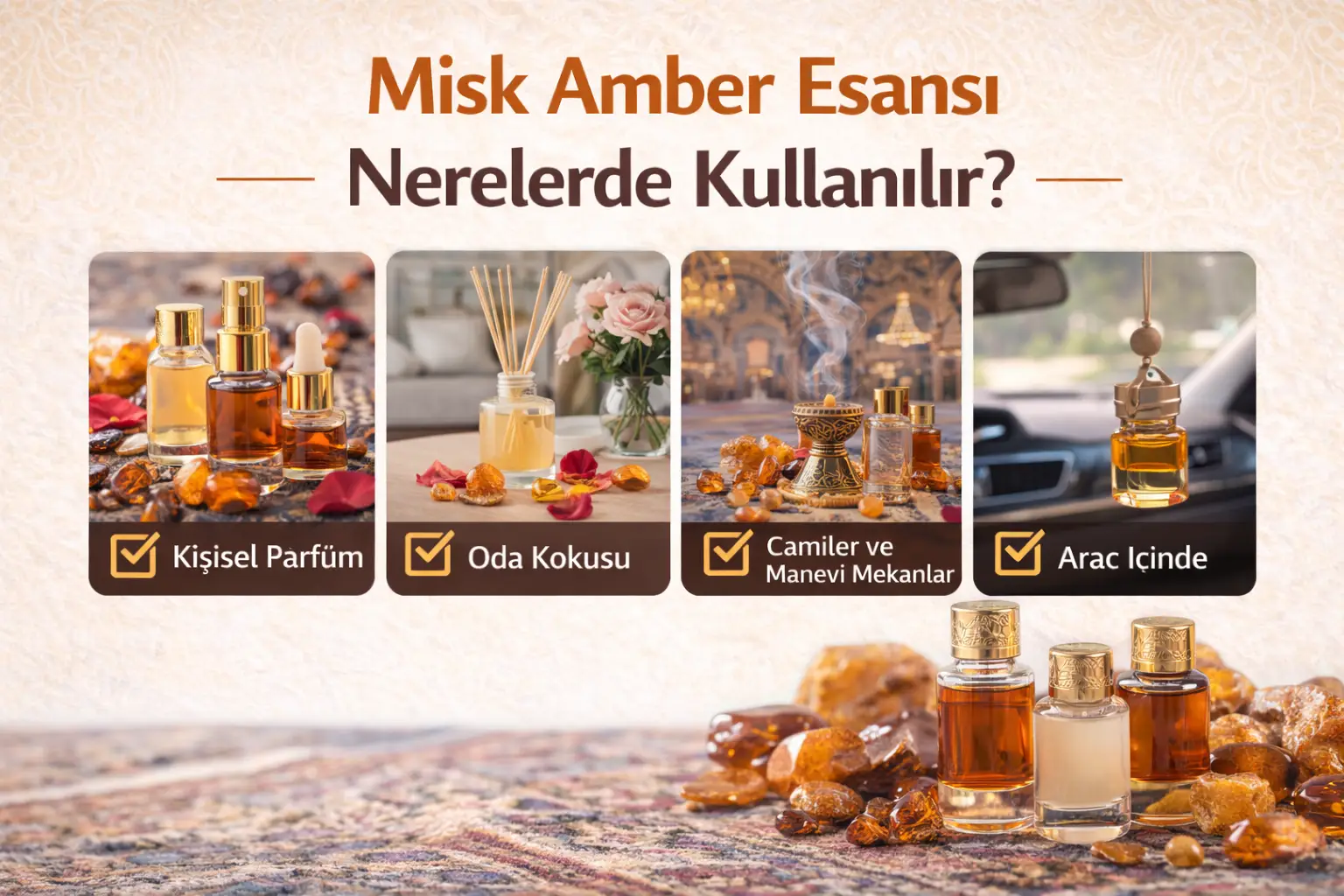 Misk Amber Esansı Nerelerde Kullanılır?