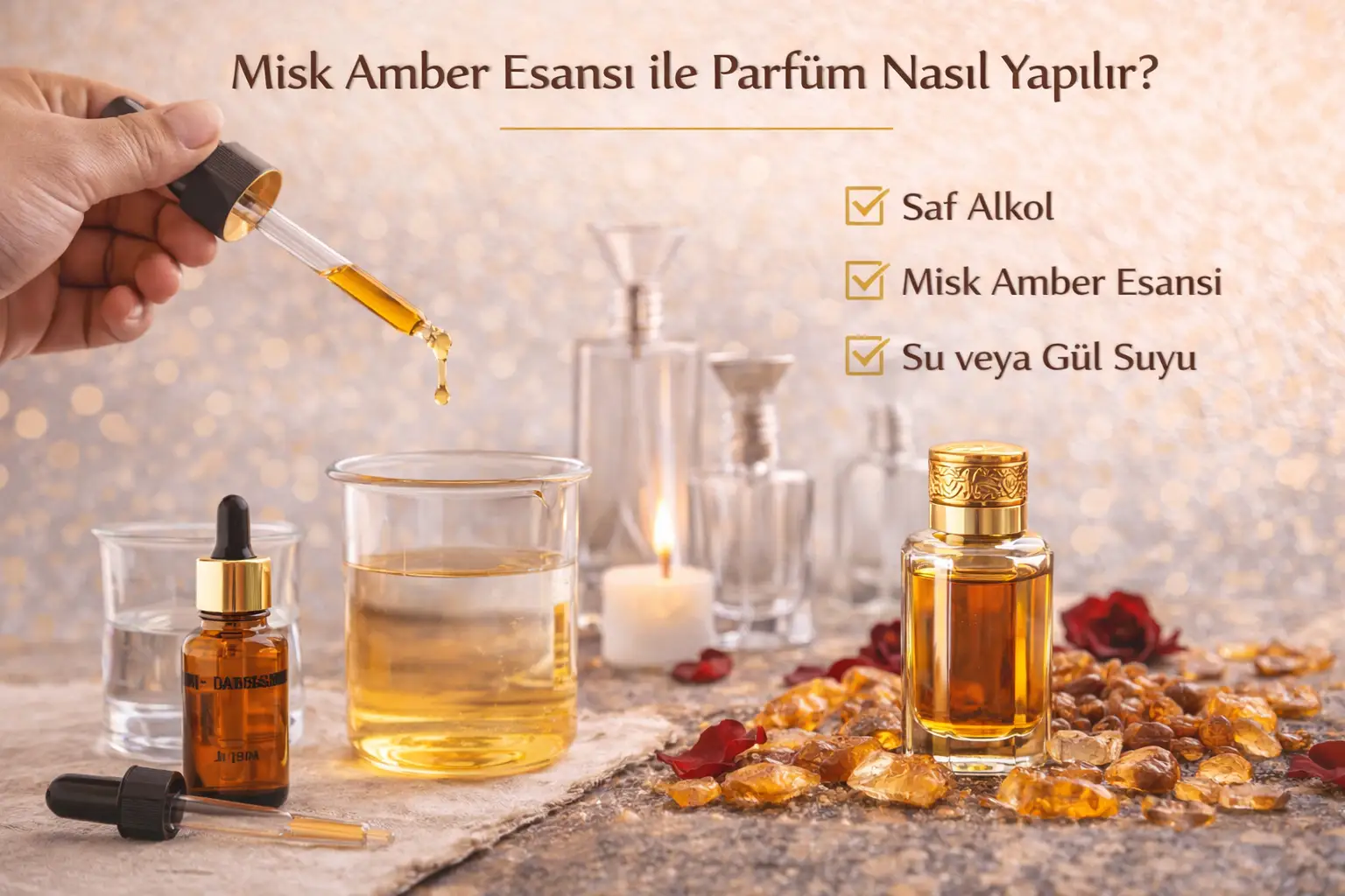 Misk Amber Esansı ile Parfüm Nasıl Yapılır?