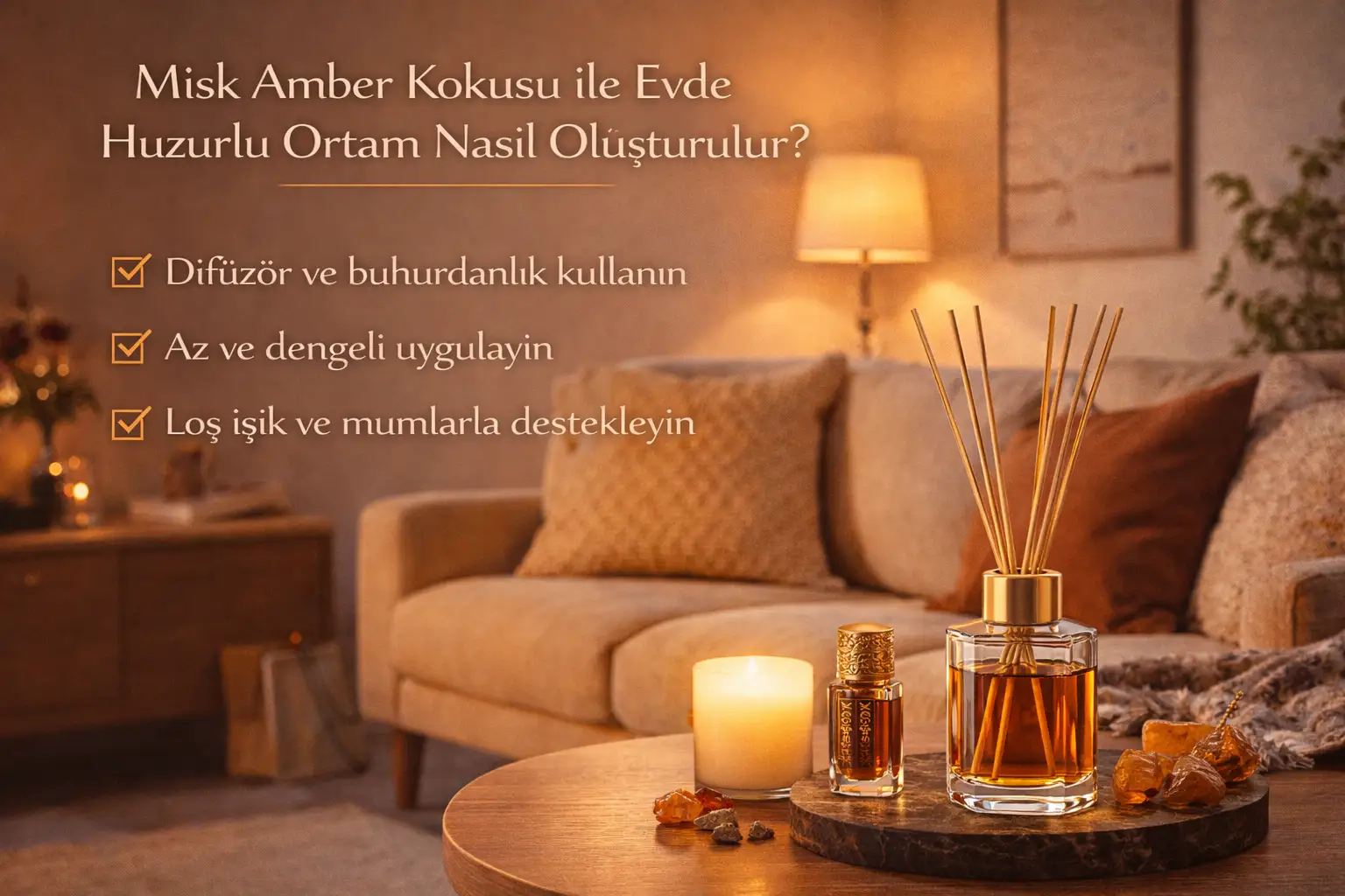 Misk Amber Kokusu ile Evde Huzurlu Ortam Nasıl Oluşturulur?