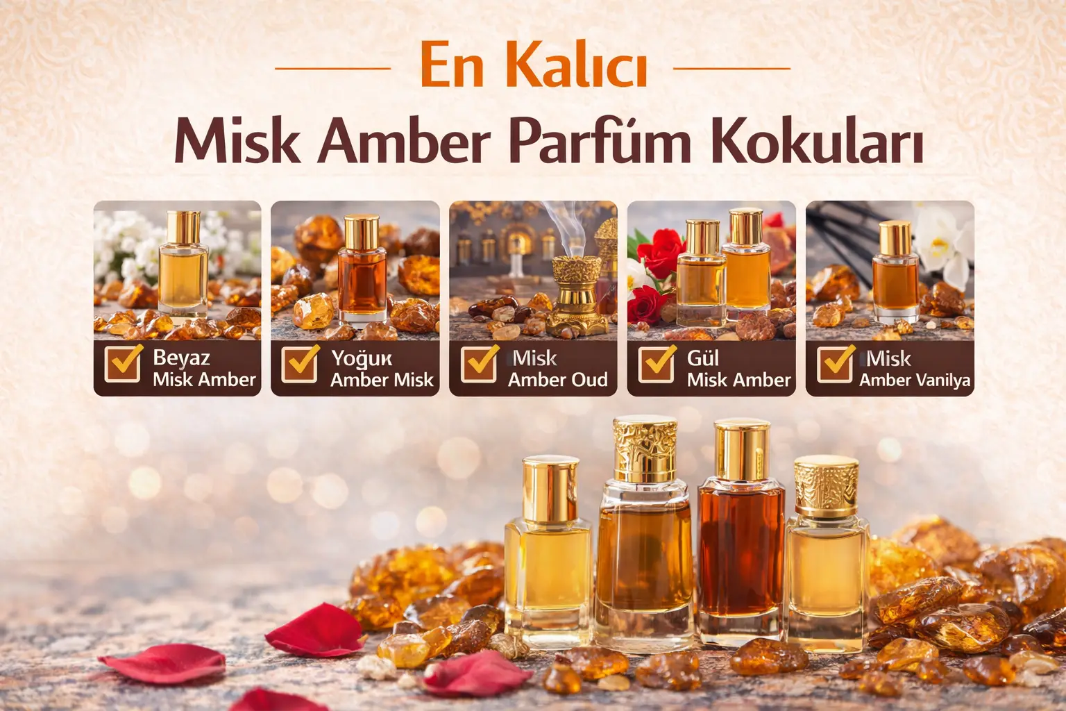 En Kalıcı Misk Amber Parfüm Kokuları